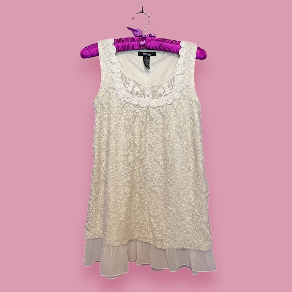 White lace blouse